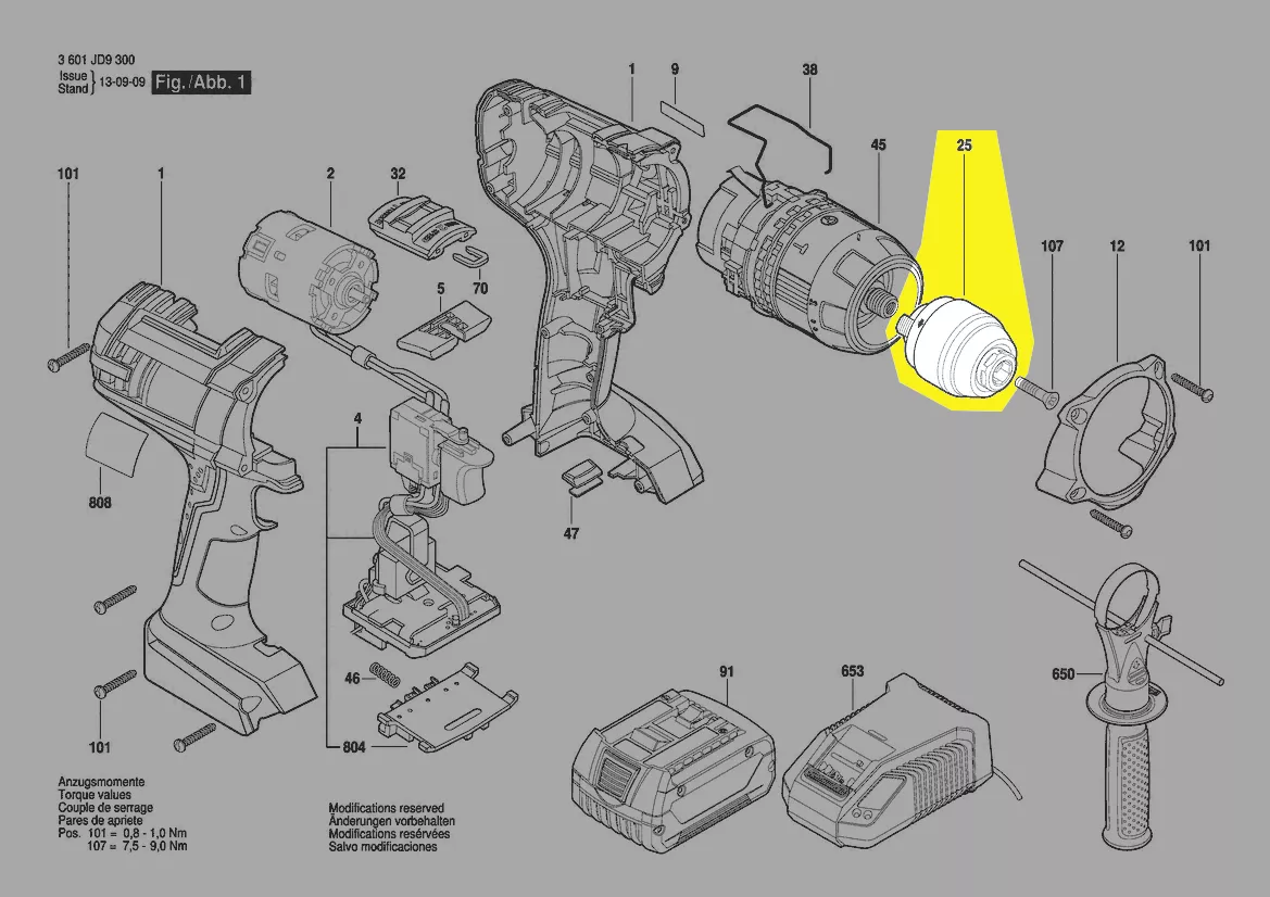 Mandrin à serrage rapide réf. 2 609 111 104 BOSCH